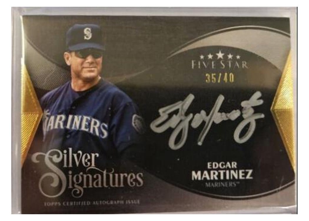 2024 Topps Five Star Silver Signatures Autographs Edgar Martinez #SS-EM card