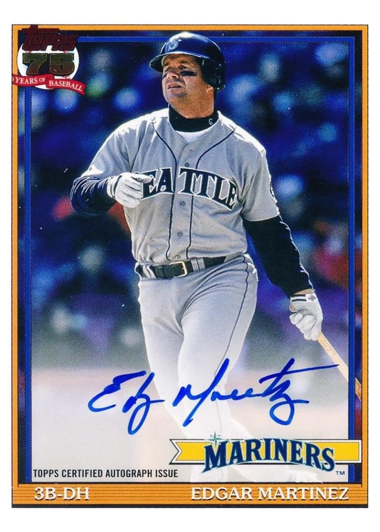 2026 Topps 1991 Topps Autographs Edgar Martinez #91A-EM card