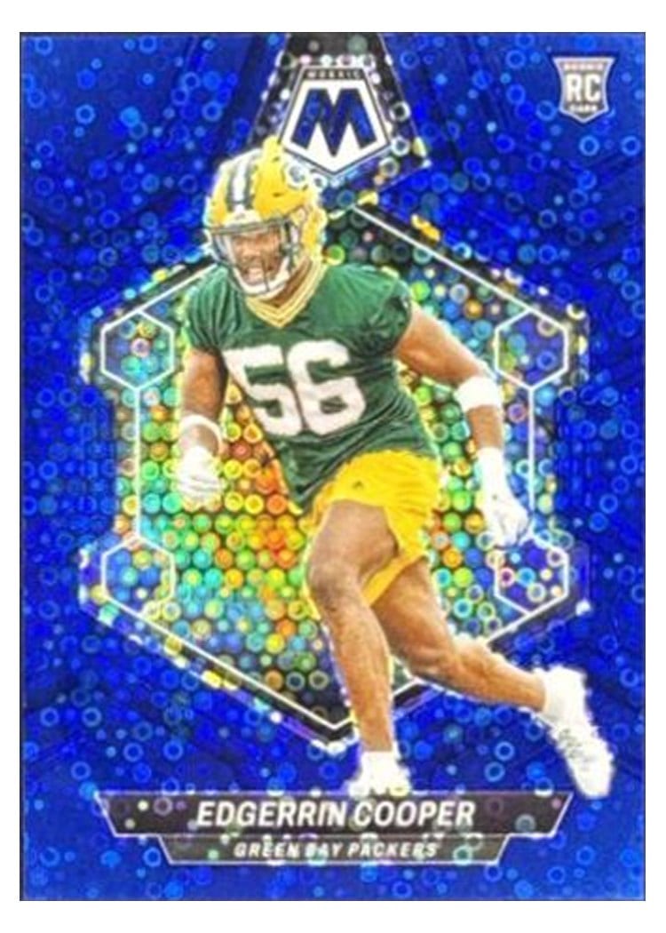 2024 Panini Mosaic Base Set Edgerrin Cooper No Huddle Blue #344 card