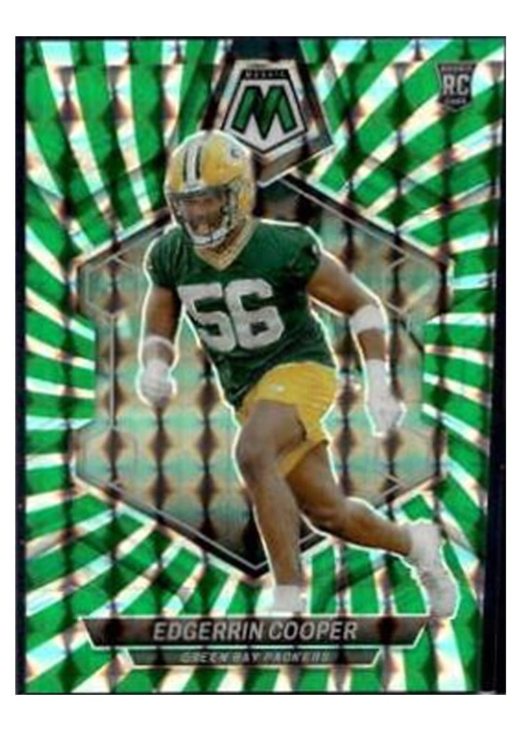 2024 Panini Mosaic Base Set Edgerrin Cooper Green Swirl #344 card