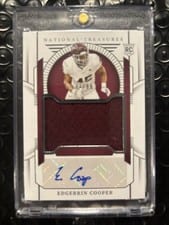2024 Panini National Treasures Collegiate College Materials Signatures Edgerrin Cooper #64 card