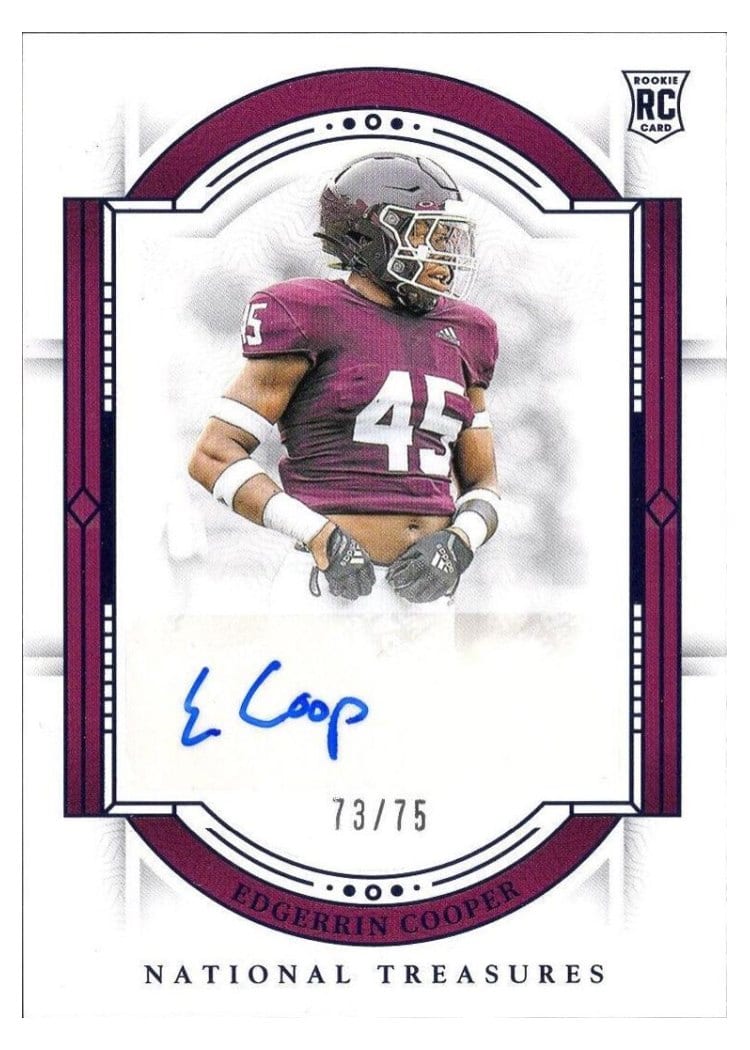 2024 Panini National Treasures Collegiate Rookie Signature Edgerrin Cooper #RS-ECR card