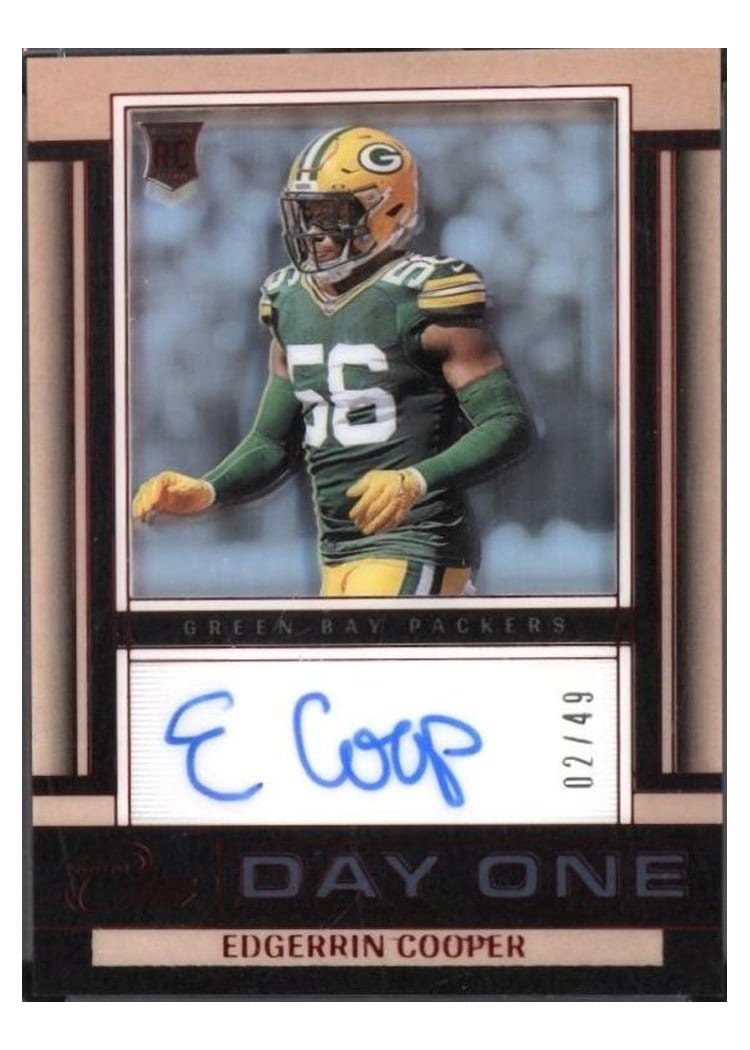 2024 Panini One Day One Autographs Edgerrin Cooper #153 card