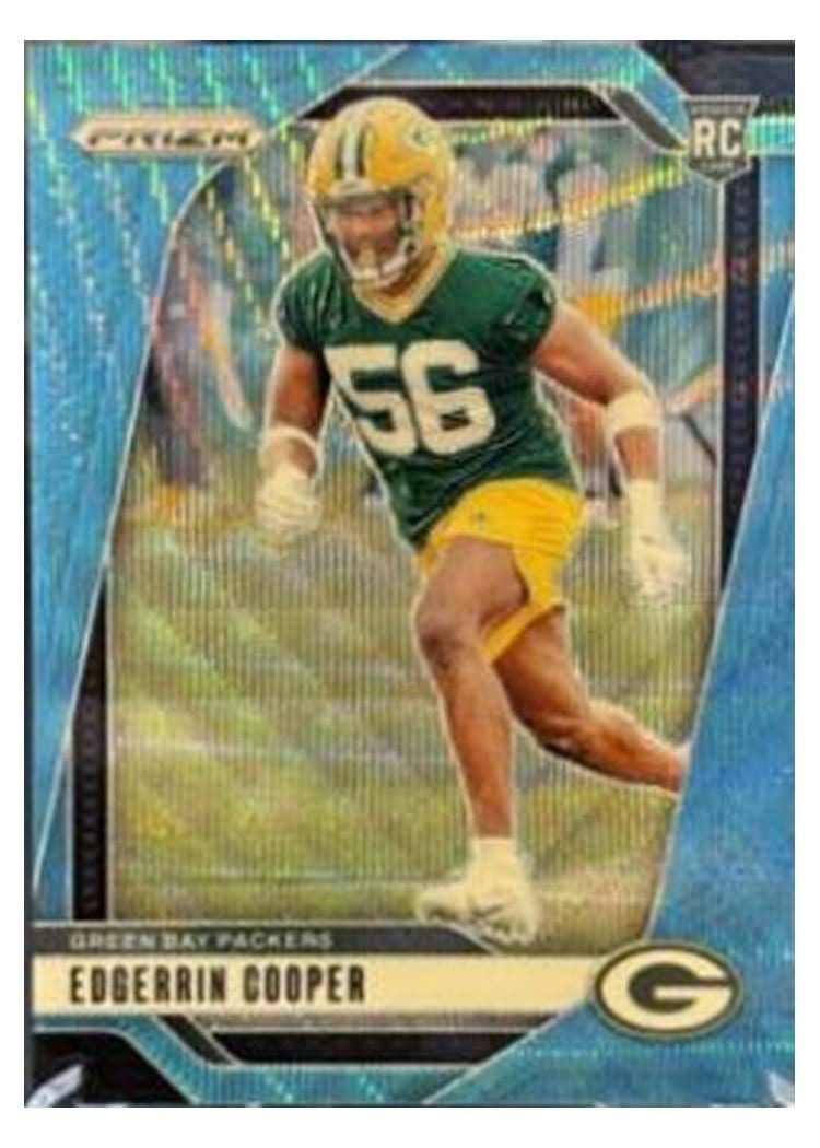 2024 Panini Prizm Base Set Edgerrin Cooper Blue Wave #331 card