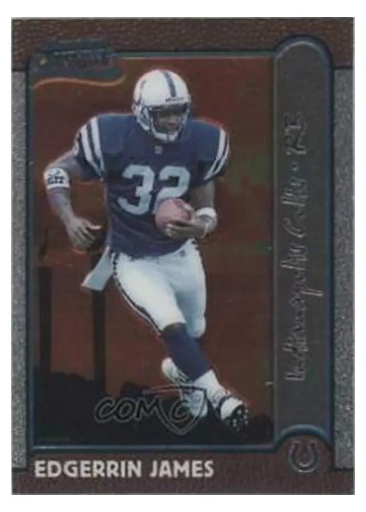 1999 Bowman Chrome Edgerrin James #161 card