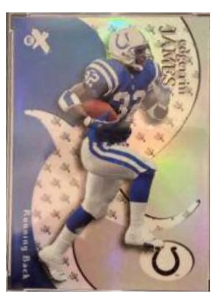 2000 Fleer E X Edgerrin James #30 card