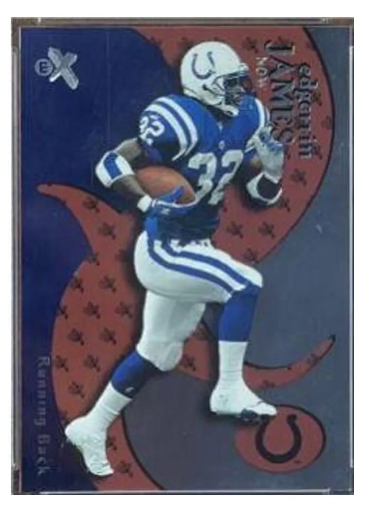2000 Fleer E X Edgerrin James #30 card