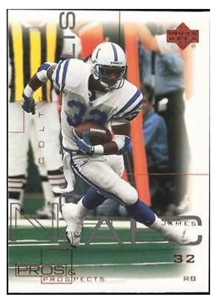 2000 Upper Deck Pros & Prospects Edgerrin James #35 card