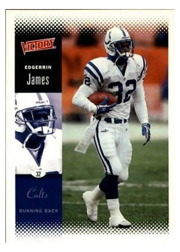 2000 Upper Deck Victory Edgerrin James #77 card