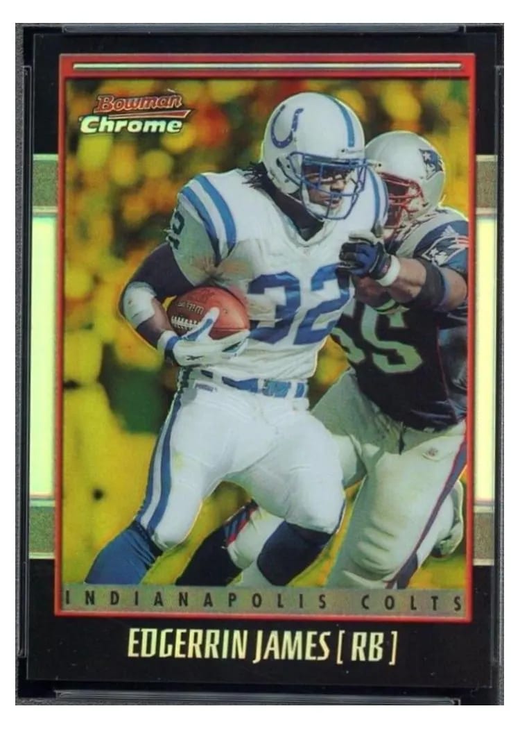 2001 Bowman Chrome Edgerrin James #35 card