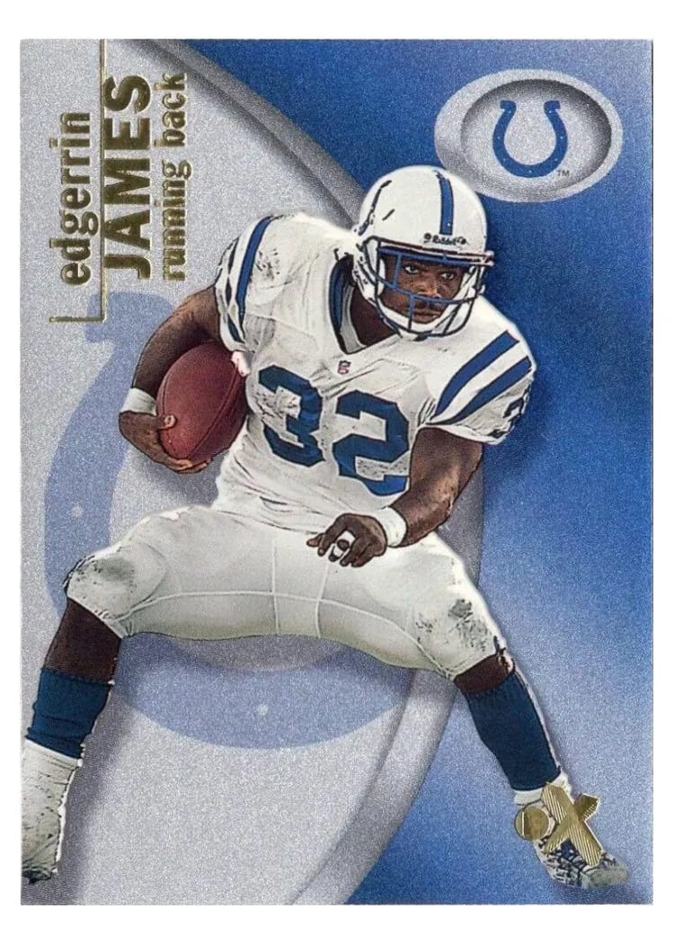 2001 Fleer E X Edgerrin James #30 card