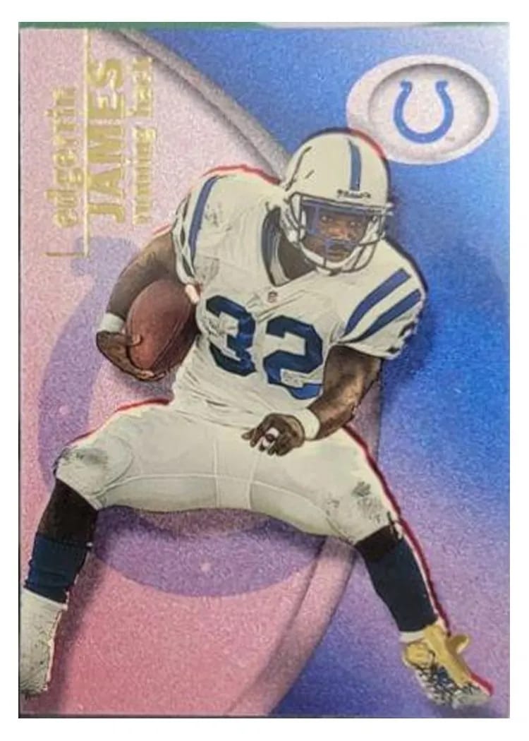2001 Fleer E X Edgerrin James #30 card