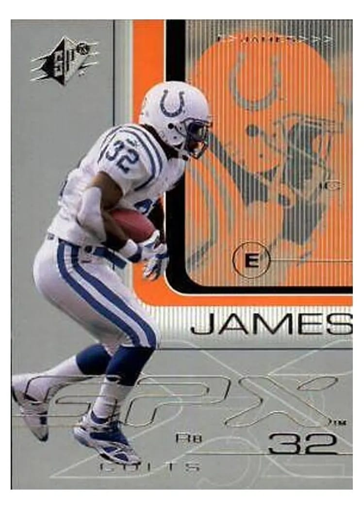 2001 Spx Edgerrin James #38 card