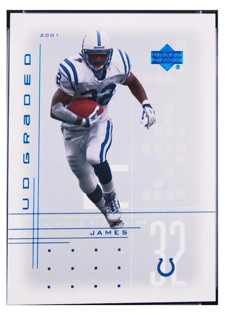2001 Upper Deck Graded Edgerrin James #16 card