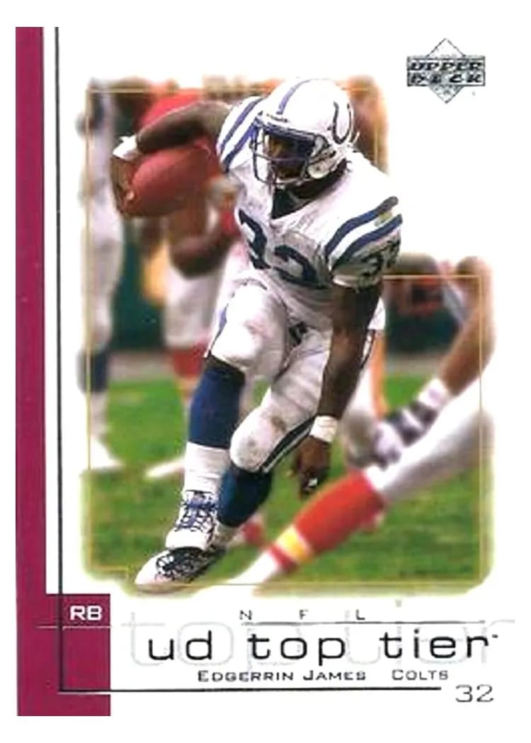 2001 Upper Deck Top Tier Edgerrin James #71 card