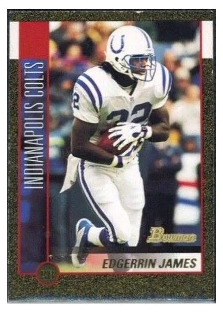 2002 Bowman Edgerrin James Gold #26 card