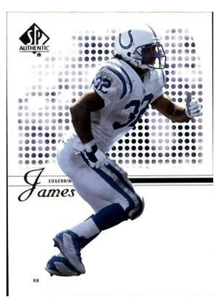 2002 SP Authentic Edgerrin James #64 card