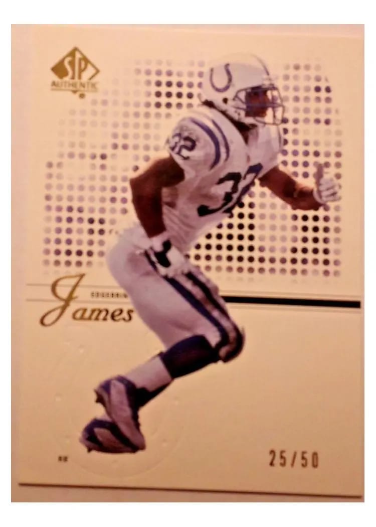 2002 SP Authentic Edgerrin James #64 card
