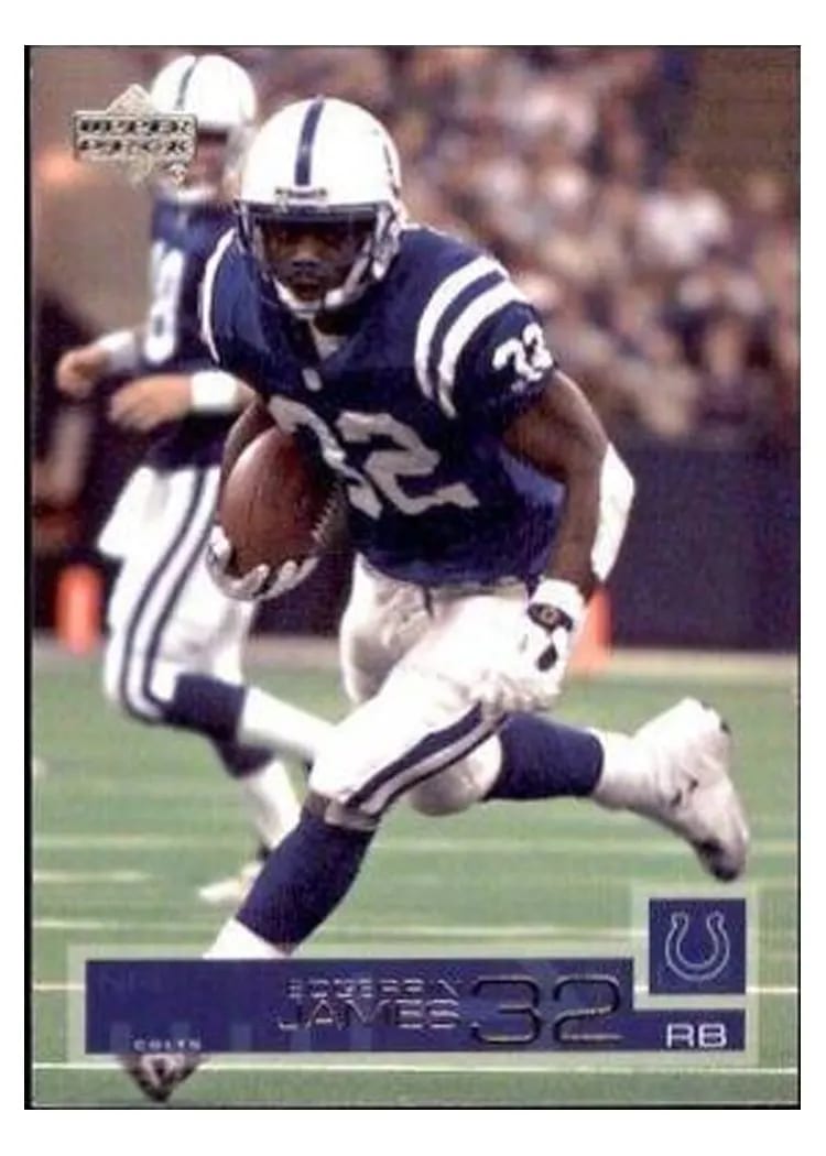 2002 Upper Deck Edgerrin James #74 card