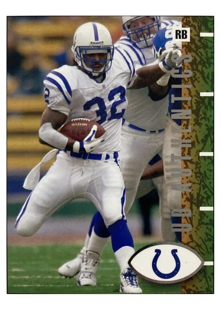 2002 Upper Deck Authentics Edgerrin James #36 card