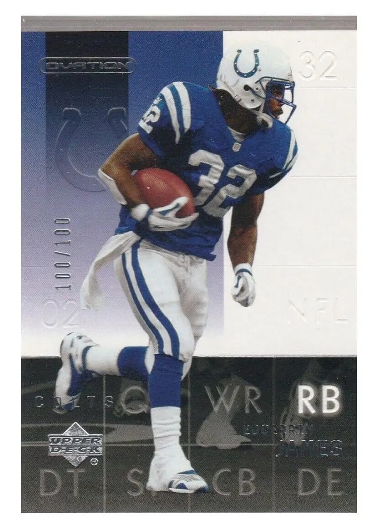 2002 Upper Deck Ovation Edgerrin James #38 card