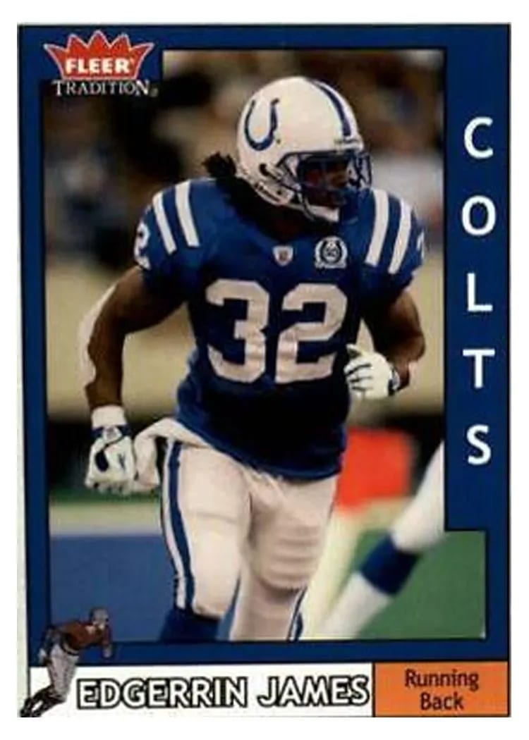 2003 Fleer Tradition Edgerrin James #25 card