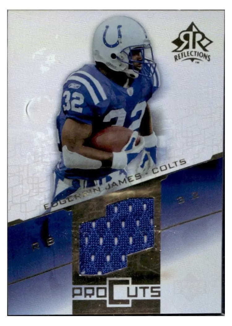 2004 Upper Deck Reflections Pro Cuts Edgerrin James #PC-EJ card