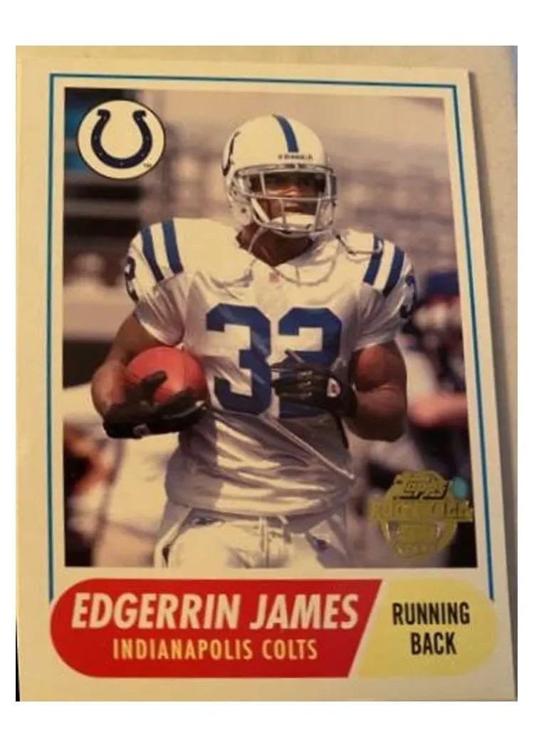 2005 Topps Throwback Edgerrin James #TB13 card