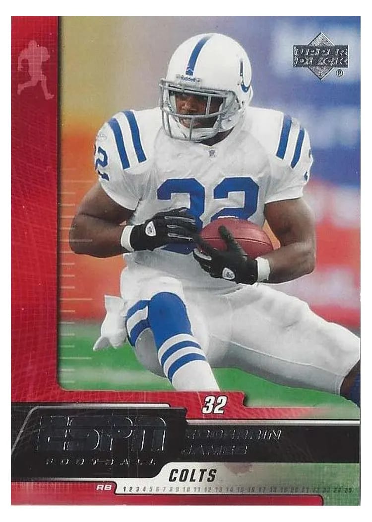 2005 Upper Deck ESPN Edgerrin James #43 card