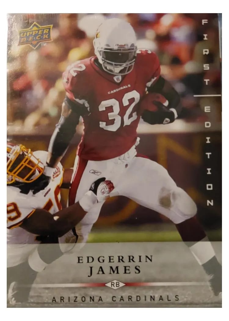 2008 Upper Deck First Edition Edgerrin James #1 card
