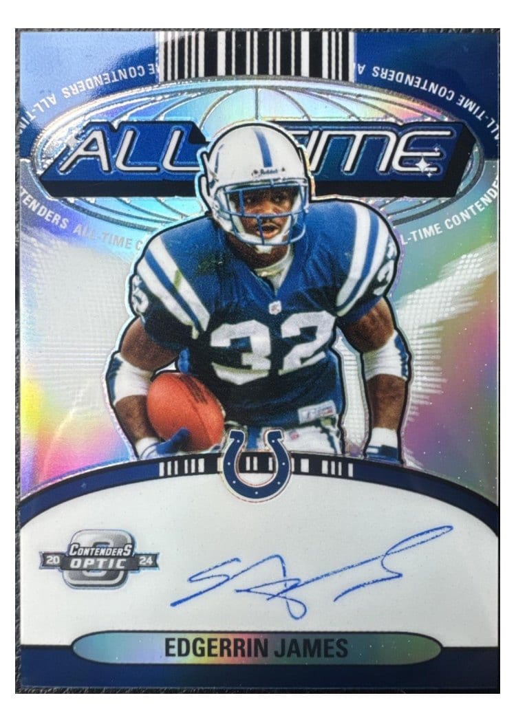 2024 Panini Contenders Optic All-Time Contenders Autographs Edgerrin James #1