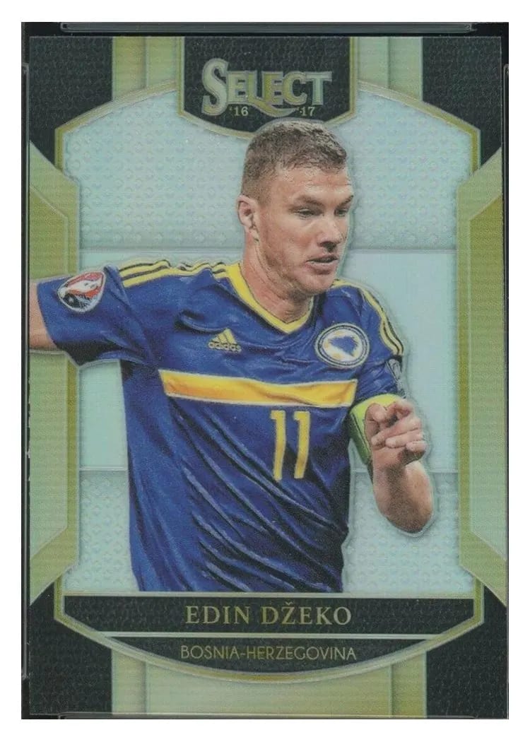 2016 Panini Select Edin Dzeko Silver Prizm #7 card