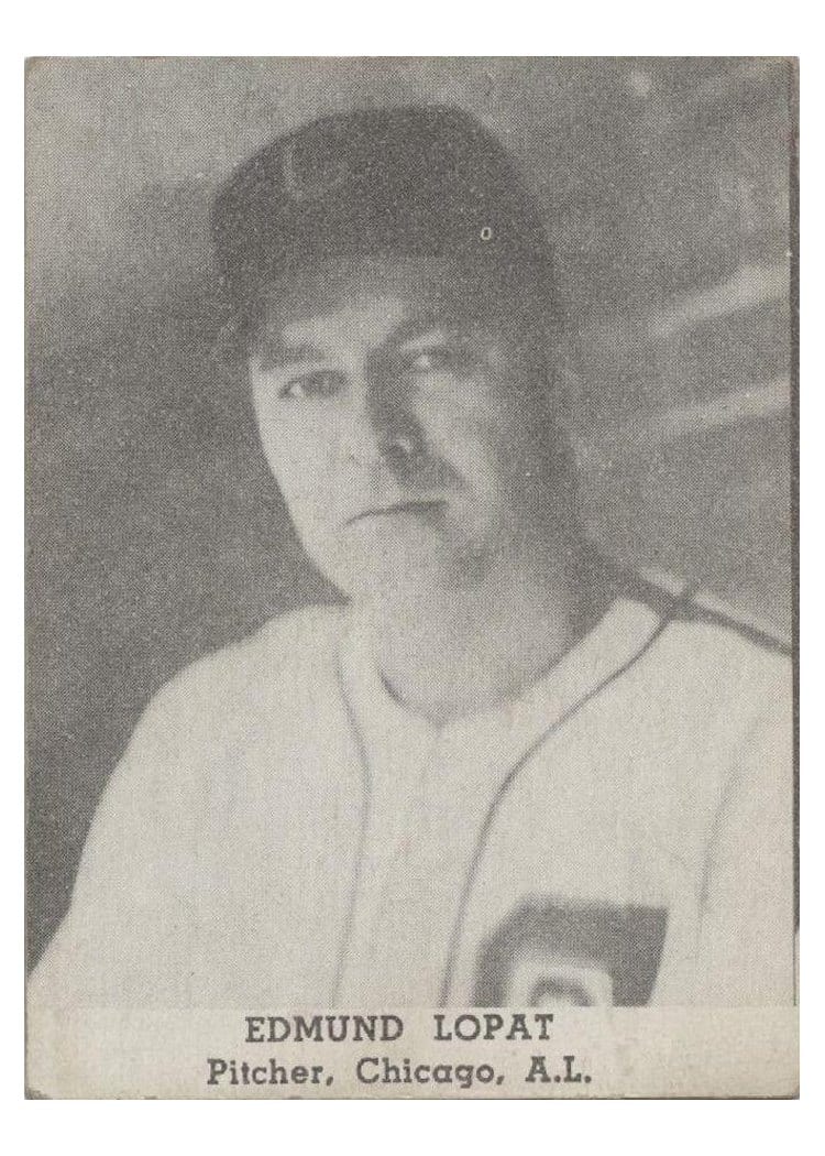 1947 Tip Top Bread Edmund Lopat card