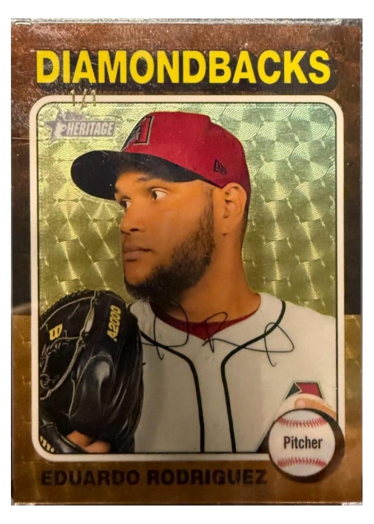 2024 Topps Heritage Base Set Eduardo Rodriguez #580 card