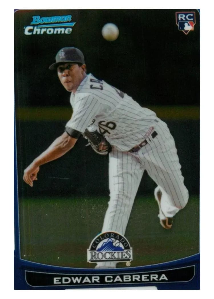 2012 Bowman Chrome Draft Edwar Cabrera #27 card
