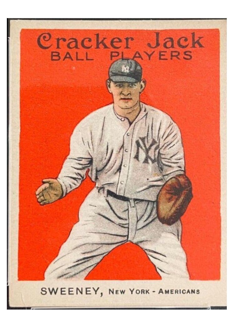 1915 Cracker Jack Edward F. Sweeney #112 card