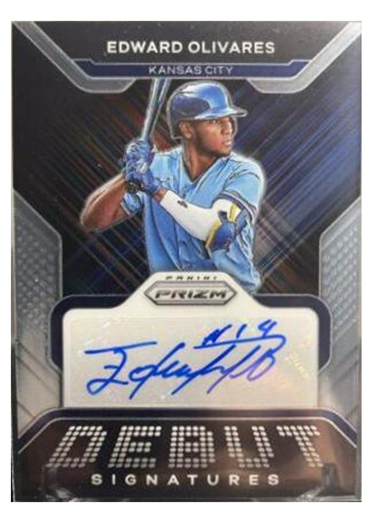 2022 Panini Prizm Debut Signatures Edward Olivares #DS-EO card