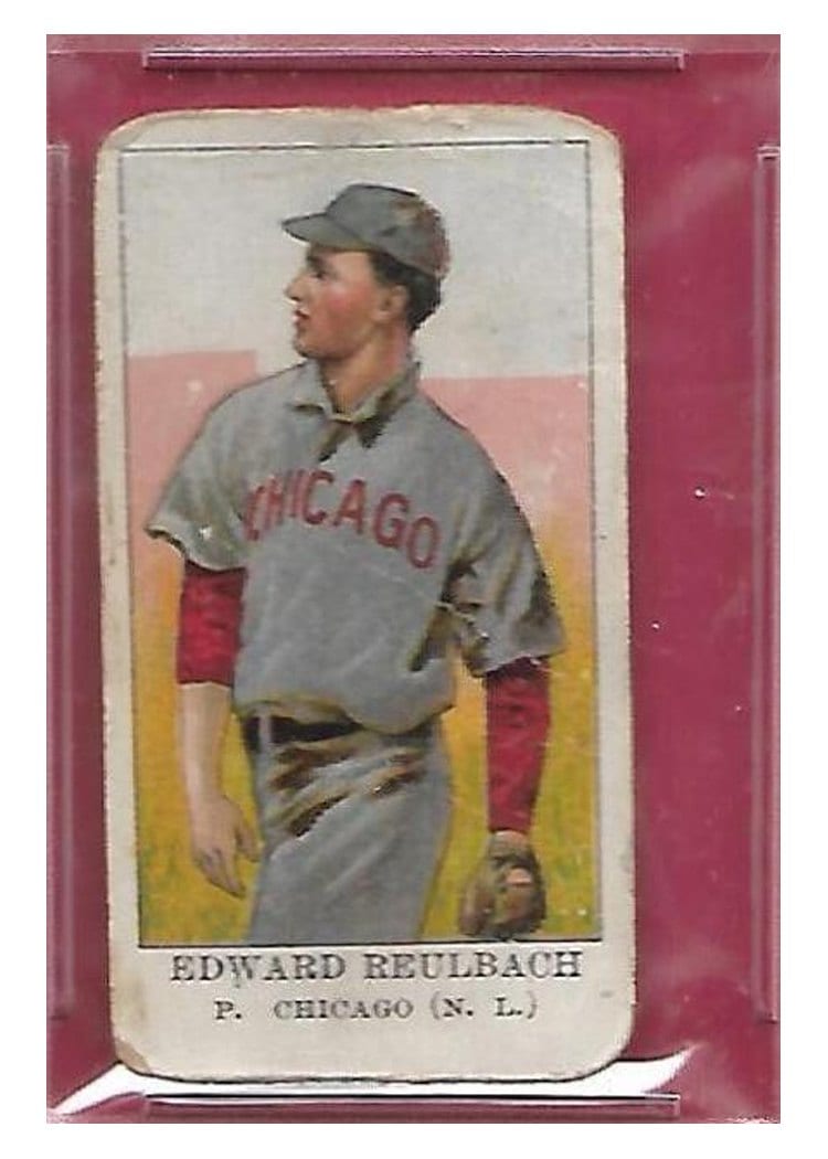 1909 E91 American Caramel Set B Edward Reulbach card