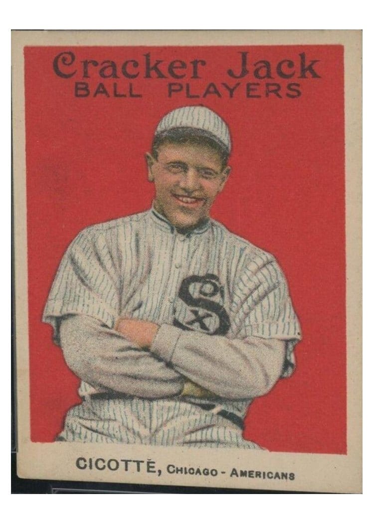 1915 Cracker Jack Edward V. Cicotte #94 card
