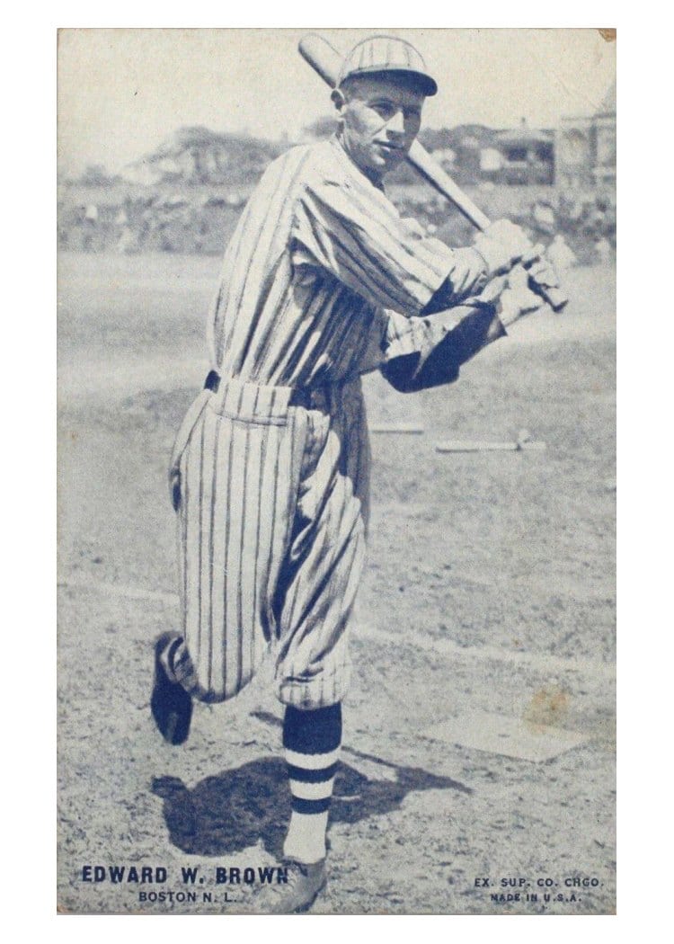 1928 Exhibits Edward W. Brown Postcard Back card