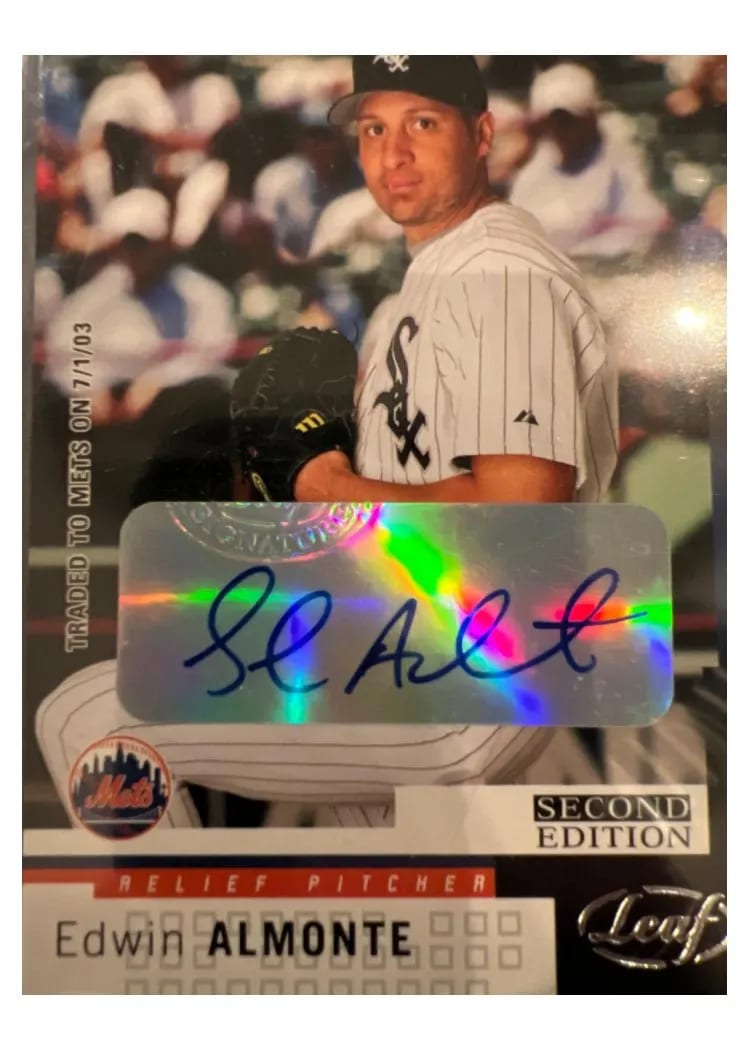 2003 Leaf Edwin Almonte #163 card