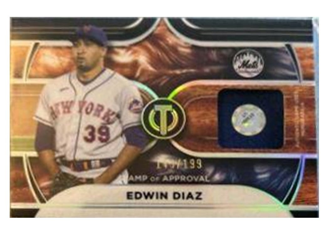 2022 Topps Tribute Stamp of Approval Edwin Diaz #SOA-ED card