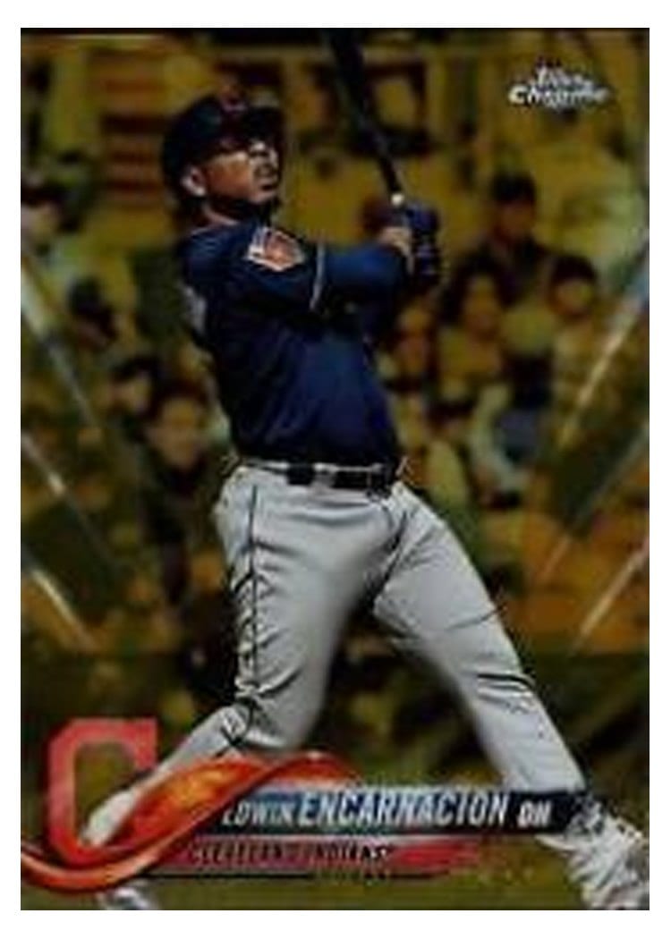 2018 Topps Chrome Base Set Edwin Encarnacion #199 card