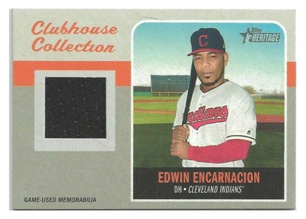 2019 Topps Heritage Clubhouse Collection Relics Edwin Encarnacion #EE card