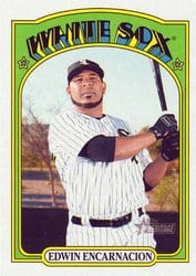 2021 Topps Heritage Base Set Edwin Encarnacion #413 card