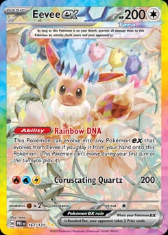 Eevee ex Prismatic Evolutions card