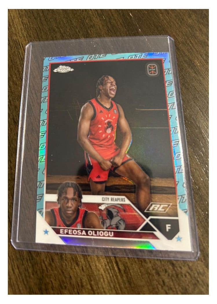2023-24 Topps Chrome OTE Base Set Efeosa Oliogu #3 card