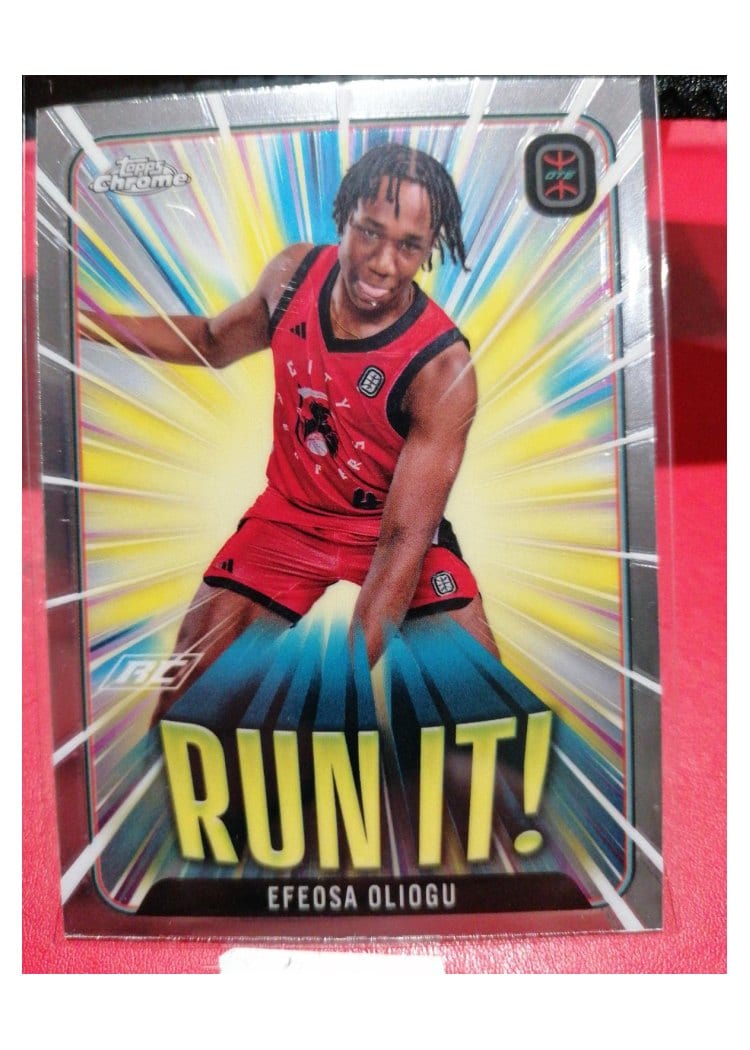 2023-24 Topps Chrome OTE Run It! Efeosa Oliogu #RI-2 card