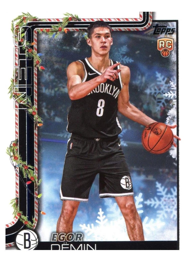 2025-26 Topps Holiday SSP Back Variations Egor Demin #SSB-ED card