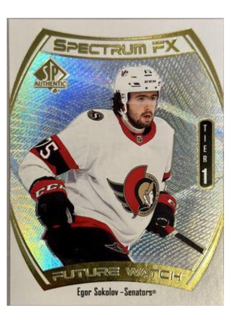 2021-22 SP Authentic Spectrum FX Egor Sokolov #S-61 card
